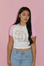 Load image into Gallery viewer, SD RHINESTONE BASEBALL BABY T

